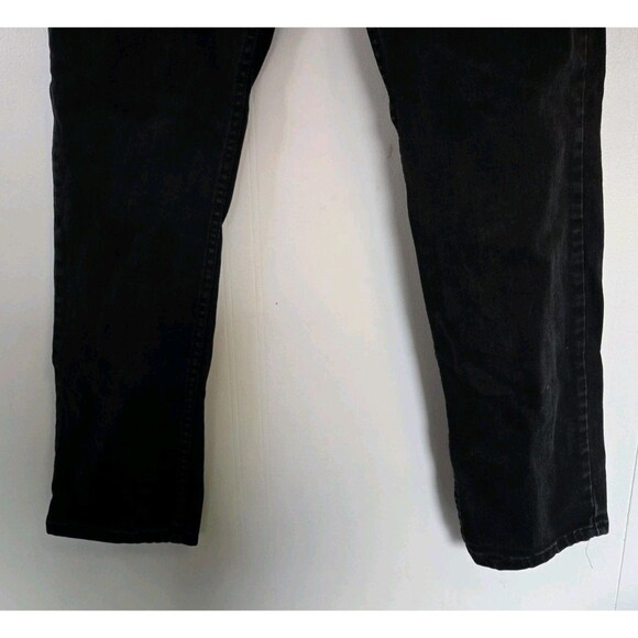 Levis Jeans Mens 34x30 511 Black Slim Fit Medium Wash Stretch Denim Grunge Skate - Picture 3 of 9